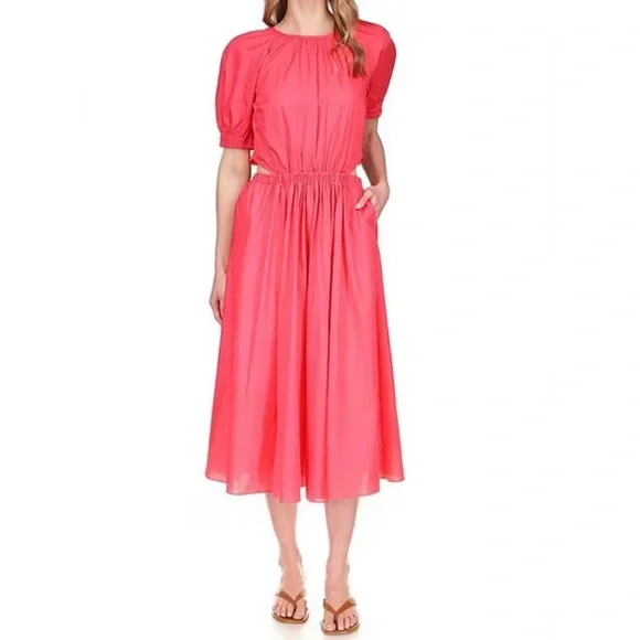 Michael Kors, A-Line Side Cutout Midi Dress Michael Kors, A-Line Side Cutout Midi Dress